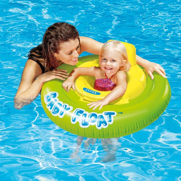 INTEX Cerc gonflabil cu decupaje pentru picioare D 76 cm, până la 15kg, 1-2 ani [2]