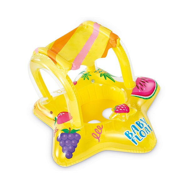 INTEX Cerc gonflabil cu decupaje pentru picioare și baldachin 81х79 cm, până la 15kg, 1-2 ani [8]