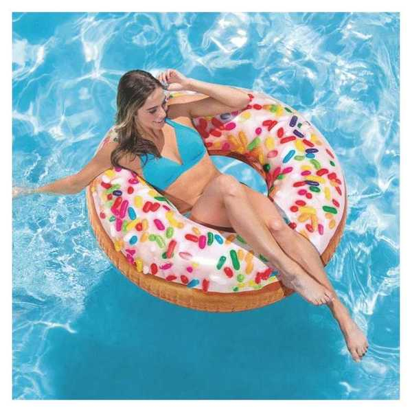 INTEX Cerc gonflabil “Donut glazurat”, D 114 cm, pînă la 100 kg, 9+ [2]