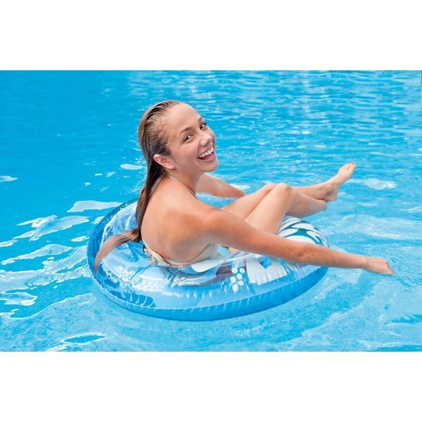 INTEX Cerc gonflabil “Flori transparente” D 91 cm, până la 60 kg, 9+, 3 culori [3]