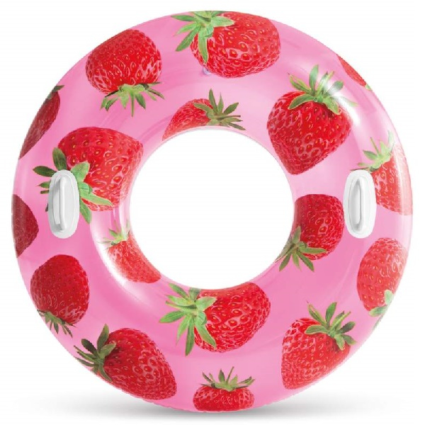 INTEX Cerc gonflabil "Fructe tropicale" D 107 cm cu mânere, până la 80 kg, 9+, 3 culori [3]