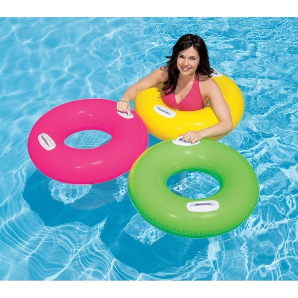 INTEX Cerc gonflabil "Lucios" D 76 cm cu mânere, până la 40 kg, 8+, 3 culori [2]