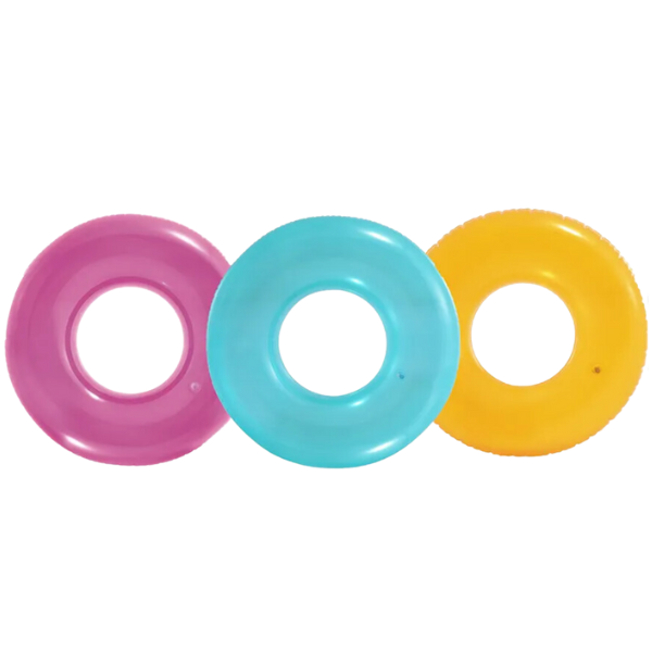INTEX Cerc gonflabil “Transparent” D 76 cm, până la 40 kg, 8+, 3 culori [1]