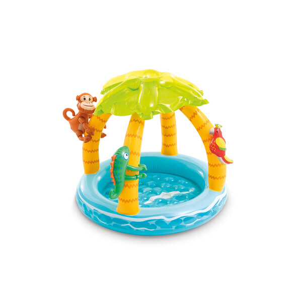 INTEX Piscină gonflabilă pentru copii cu baldachin „Palmierii pe insulă" 102х86 cm, 45 L, 1-3 ani [3]