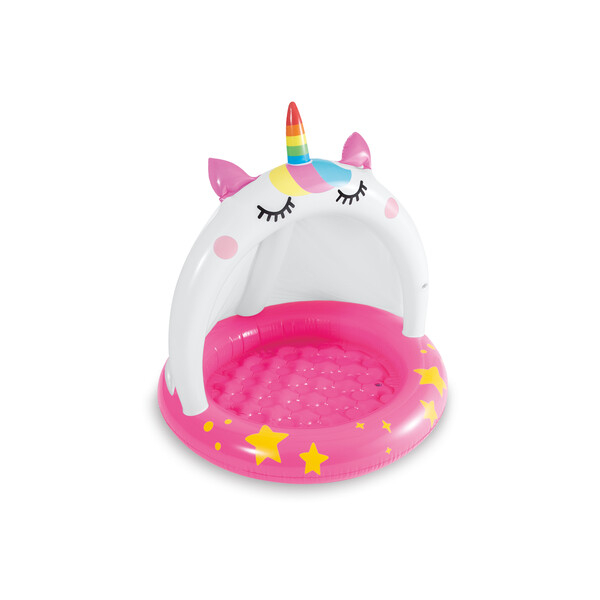 INTEX Piscină gonflabilă pentru copii cu baldachin „Unicorn” 102х102 cm, 45 L,  1-3 ani [3]