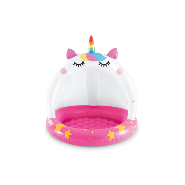 INTEX Piscină gonflabilă pentru copii cu baldachin „Unicorn” 102х102 cm, 45 L,  1-3 ani [6]