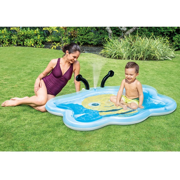 INTEX Piscină gonflabilă pentru copii cu jet de apă "Albinuța" 127x102x28 cm, 59 L, 2+ [2]