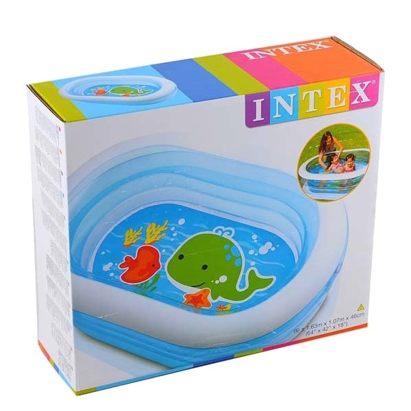 INTEX Piscină gonflabilă pentru copii "Prietenii mării" 163x107x46 cm, 238 L, 3+ [10]