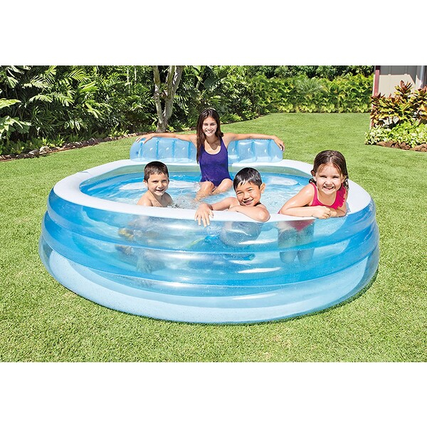 INTEX Piscină gonflabilă pentru familie 229х218х79 cm, 590 L, 6+ [17]