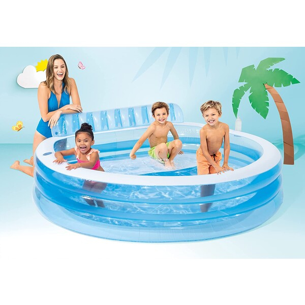INTEX Piscină gonflabilă pentru familie 229х218х79 cm, 590 L, 6+ [16]