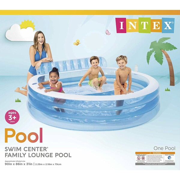 INTEX Piscină gonflabilă pentru familie 229х218х79 cm, 590 L, 6+ [20]