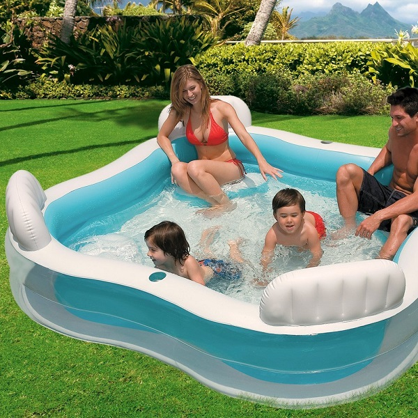 INTEX Piscină gonflabilă pentru familie 229x229x66 cm, 990 L, 3+ [7]
