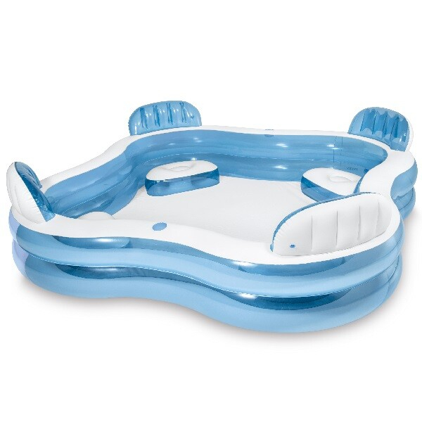 INTEX Piscină gonflabilă pentru familie 229x229x66 cm, 990 L, 3+ [12]