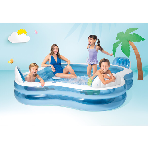 INTEX Piscină gonflabilă pentru familie 229x229x66 cm, 990 L, 3+ [11]