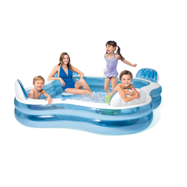 INTEX Piscină gonflabilă pentru familie 229x229x66 cm, 990 L, 3+ [16]