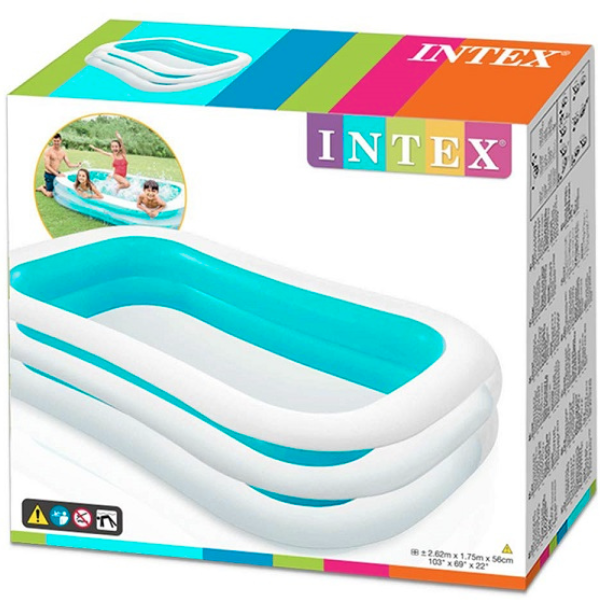 INTEX Piscină gonflabilă pentru familie 262x175x56 cm, 770 L, 6+ [3]