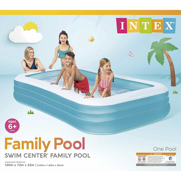 INTEX Piscină gonflabilă pentru familie 305x183x56 cm, 1050 L, 6+ [19]