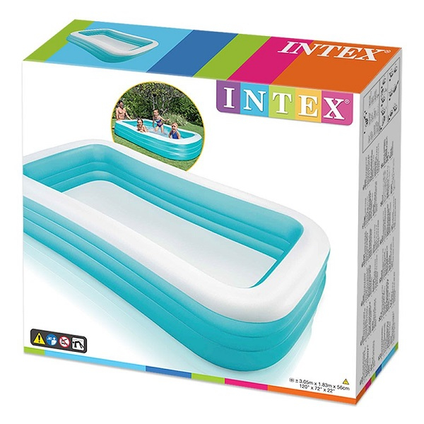 INTEX Piscină gonflabilă pentru familie 305x183x56 cm, 1050 L, 6+ [12]