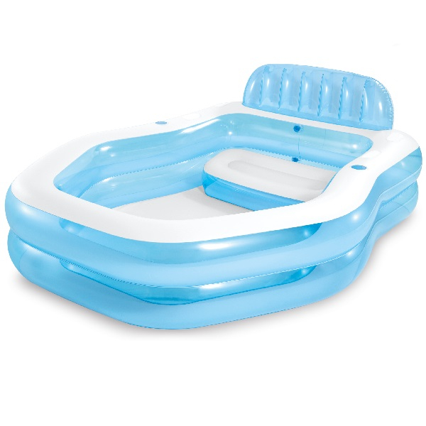 INTEX Piscină gonflabilă pentru familie cu baldachin 229x191x135 cm, 530 L, 3+ [2]