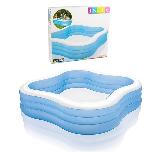 INTEX Piscină gonflabilă pentru familie "Val de plajă" 229x229x56 cm, 1250 L, 6+ [10]