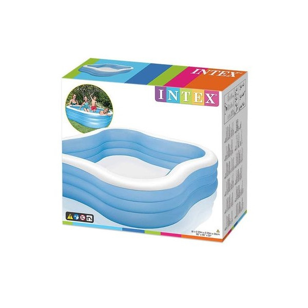 INTEX Piscină gonflabilă pentru familie "Val de plajă" 229x229x56 cm, 1250 L, 6+ [11]
