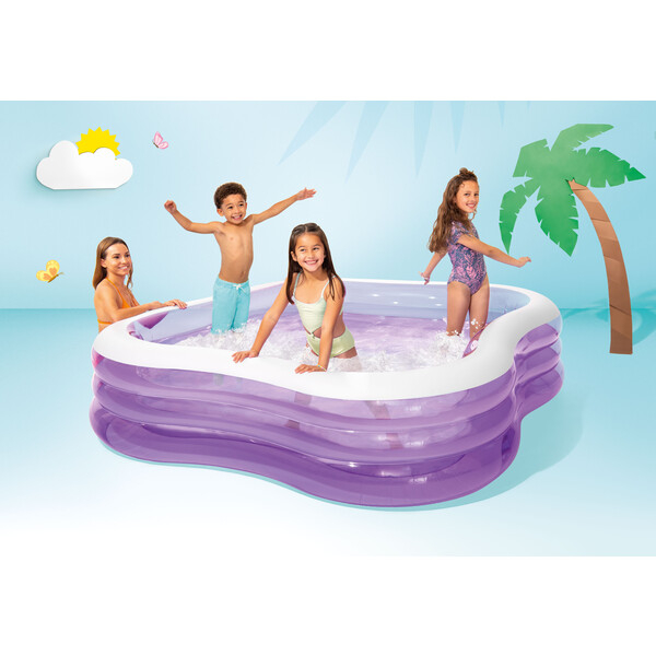 INTEX Piscină gonflabilă pentru familie "Val de plajă" 229x229x56 cm, 1250 L, 6+ [15]