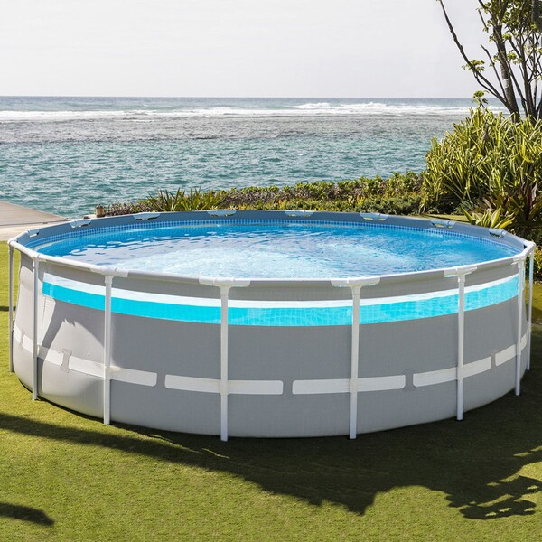 INTEX Piscină PRISM FRAME CLEARVIEW 488x122cm, 19156L, cadru metalic [2]