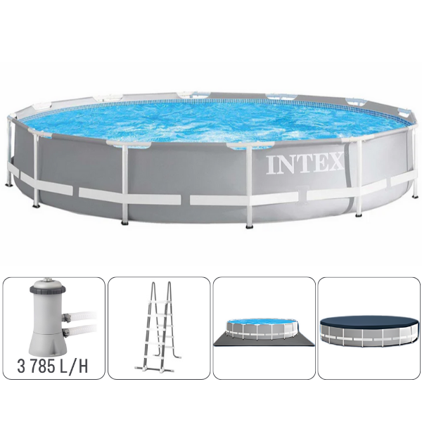 INTEX Piscină PRISM FRAME PREMIUM 457×107сm, 14614L, cadru metalic [12]