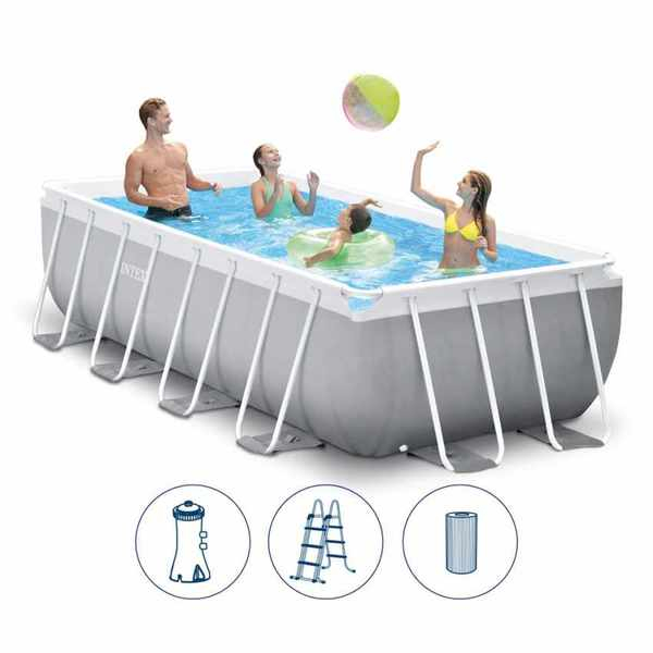 INTEX Piscină PRISM FRAME RECTANGULAR 400x200x100cm, 6836L, cadru metalic [6]