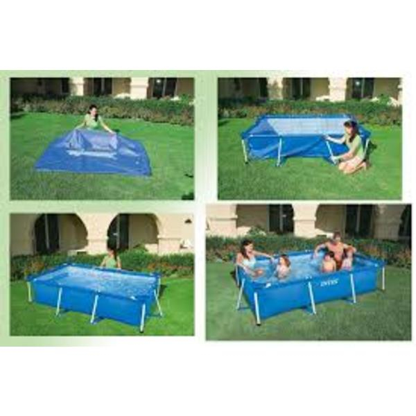 INTEX Piscină RECTANGULAR FRAME 220х150х60сm, 1622L, cadru metalic [3]