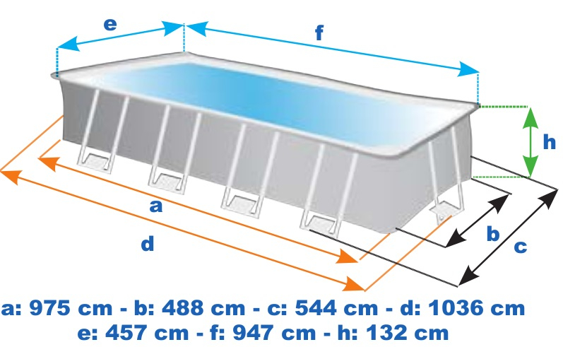 INTEX Piscină ULTRA XTR FRAME 975х488х132 cm,  54368L, cadru metalic [4]