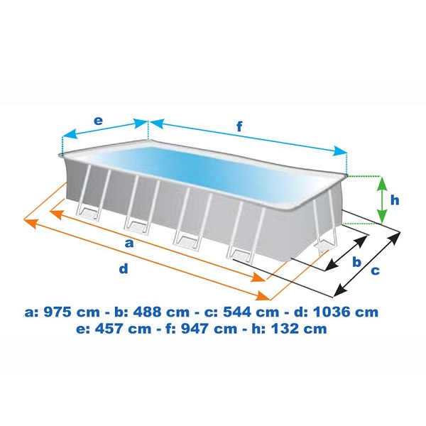 INTEX Piscină ULTRA XTR FRAME 976х488х132см, 54368L cadru metalic [5]