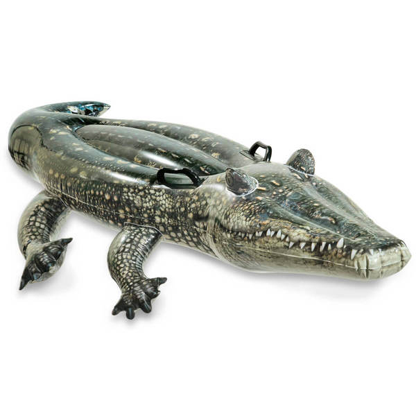 INTEX Plută-saltea gonflabilă “Aligator” cu mânere, 170×86 cm, până la 40 kg, 3+ [1]