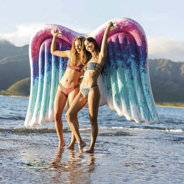 INTEX Plută-saltea gonflabilă “Aripi de înger” cu mânere, 216x155x20 cm, până la 100 kg [3]
