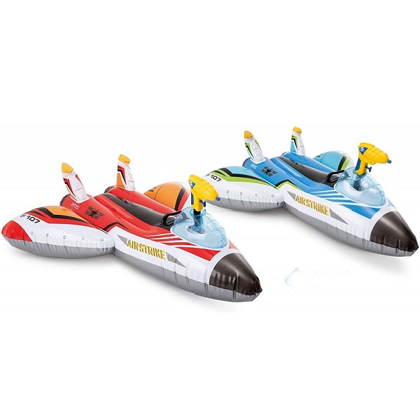 INTEX Plută-saltea gonflabilă “Avion cu pistol de apă” cu mâner, 117х117 cm, până la 40 kg, 3+, 2 culori [1]