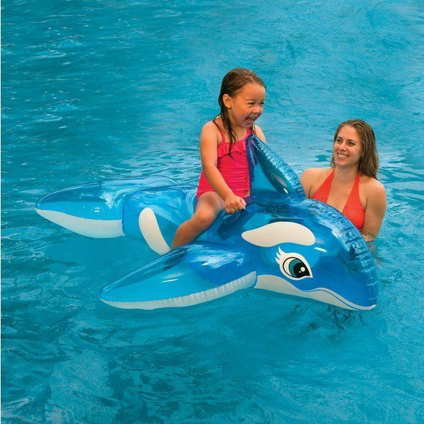 INTEX Plută-saltea gonflabilă “Balenă” cu mânere, 152х114 cm, până la 40 kg, 3+ [2]