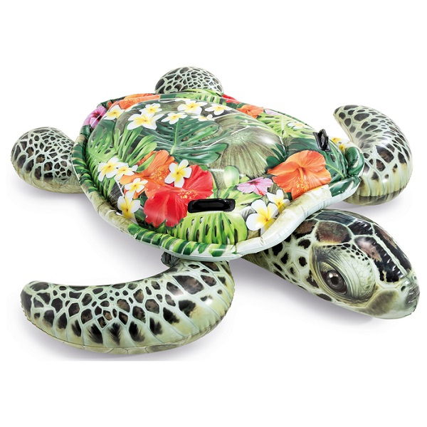 INTEX Plută-saltea gonflabilă “Broască țestoasă” cu mânere, 191х170 cm, până la 80 kg, 3+ [1]