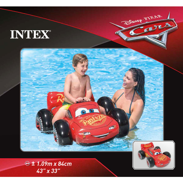 INTEX Plută-saltea gonflabilă “Cars” cu mâner, 109х84 cm, 3+ [3]