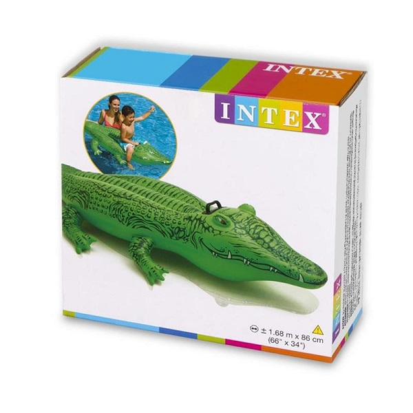 INTEX Plută-saltea gonflabilă “Crocodil” cu mâner, 168х86 cm, până la 40 kg, 3+ [4]