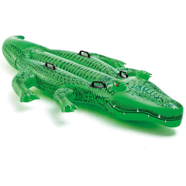 INTEX Plută-saltea gonflabilă "Crocodil gigant" cu mânere, 203x114x25  cm, până la 80 kg, 3+ [13]