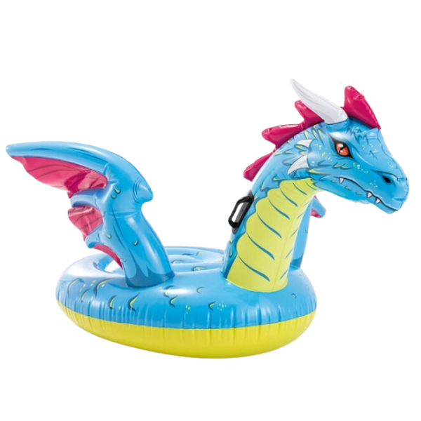 INTEX Plută-saltea gonflabilă “Dragon” cu mânere, 201х191 cm, până la 40 kg, 3+ [1]
