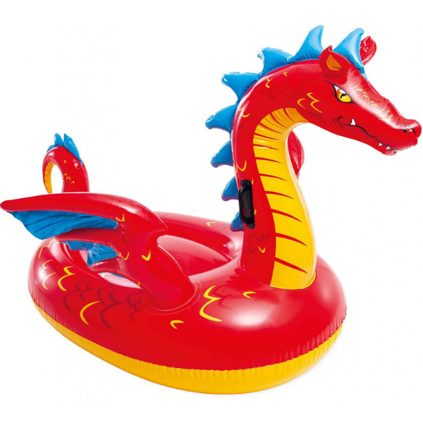 INTEX Plută-saltea gonflabilă “Dragon mistic” cu mânere, 198×173 cm, până la 40 kg, 3+ [1]