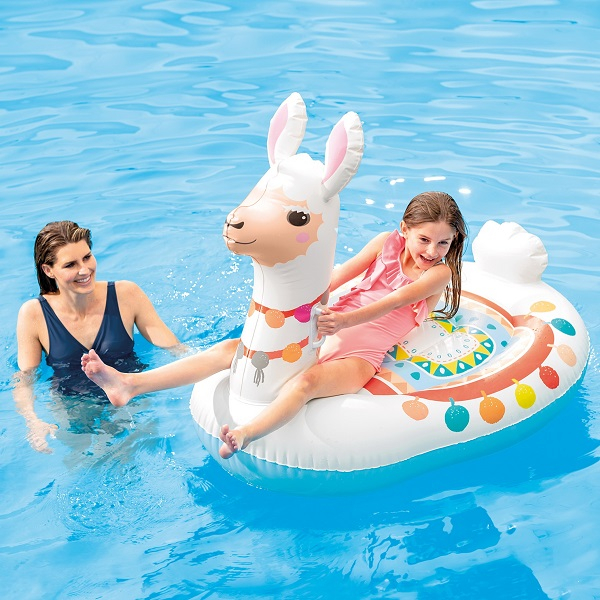 INTEX Plută-saltea gonflabilă “Lama” cu mânere, 135x94x112 cm, până la 40 kg, 3+ [2]