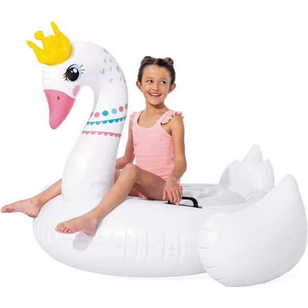 INTEX Plută-saltea gonflabilă "Lebăda regală" cu mânere, 142x137x99 cm, până la 40 kg. 3+ [9]