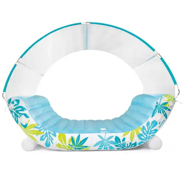 INTEX Plută-saltea gonflabilă "Tropical Lounge" cu baldachin 224x150x165cm, până la 200kg [10]