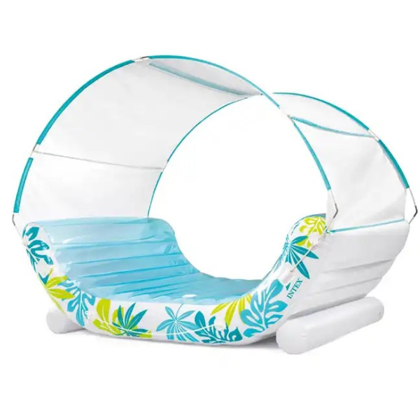 INTEX Plută-saltea gonflabilă "Tropical Lounge" cu baldachin 224x150x165cm, până la 200kg [13]