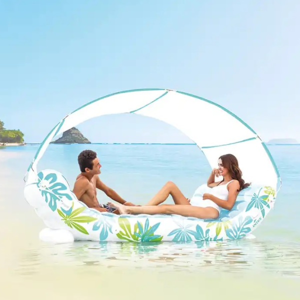 INTEX Plută-saltea gonflabilă "Tropical Lounge" cu baldachin 224x150x165cm, până la 200kg [2]