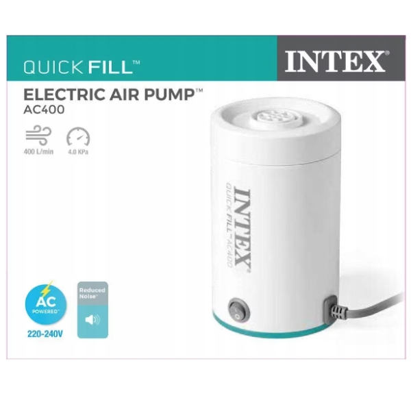 INTEX Pompă de aer electrică "QuickFill AC400" 220V, 2 duze [6]