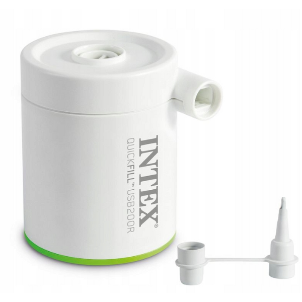 INTEX Pompă de aer electrică "QuickFill USB200R" USB 5V, 2A, reîncărcabilă, powerbank, 2 duze [4]