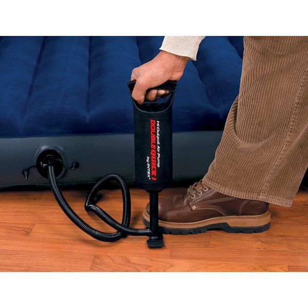 INTEX Pompa de aer manuală "Double Quick I",  furtun cu 3 duze, 29 cm [2]